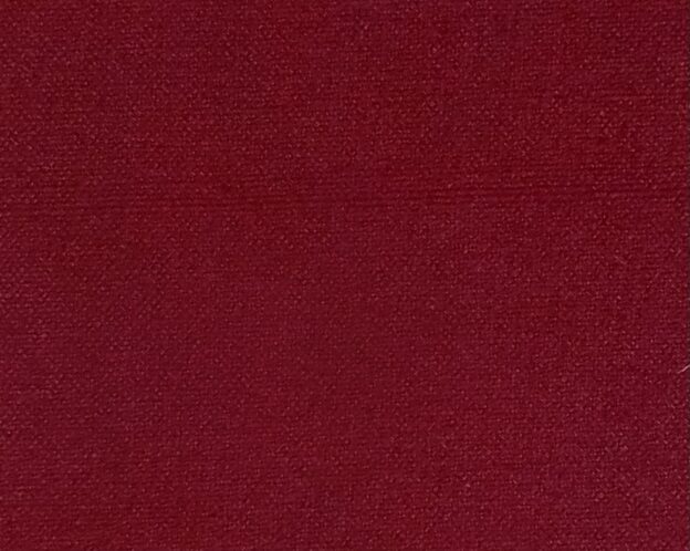 コチニールをアルミ媒染を用いて染色し、染液をPH3まで酸性にして赤く染めた色合い