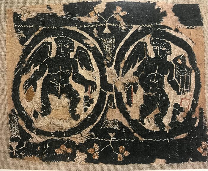 コプト織,天使文綴織,3世紀〜5世紀『エジプト古代染織展 コプト織の世界』