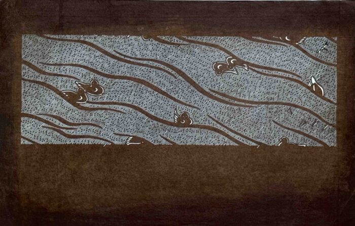 鴛鴦模様(おしどりもよう),鴛鴦文(おしどりもん),伊勢型紙