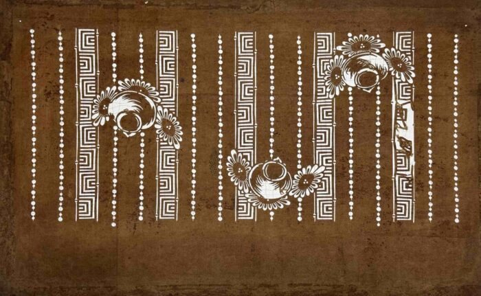 ふくら雀・雀文（すずめもん）が彫られた伊勢型紙