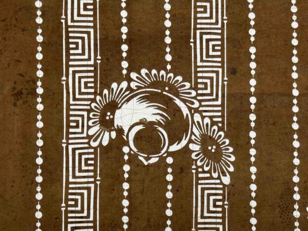 ふくら雀・雀文（すずめもん）が彫られた伊勢型紙