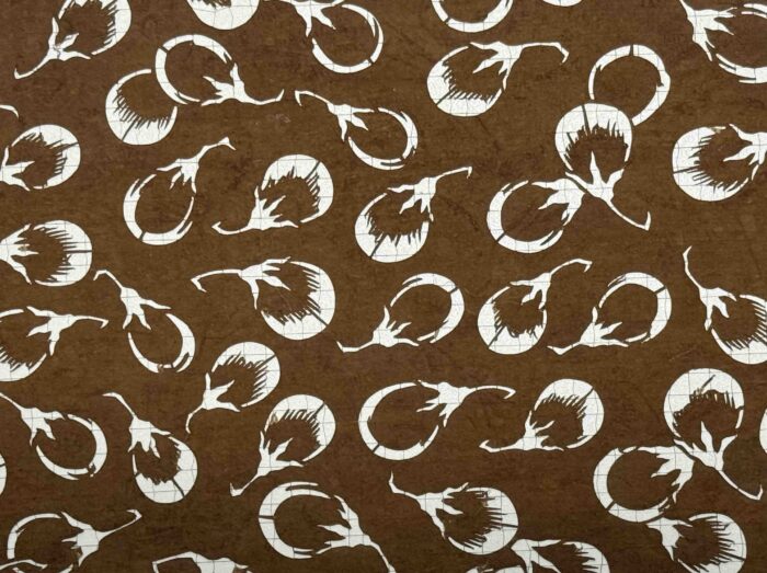 茄子（なす）・茄子文（なすもん）がデザインされた伊勢型紙