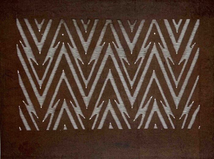 山道文(やまみちもん)・山路文(やまじもん)が彫られた伊勢型紙