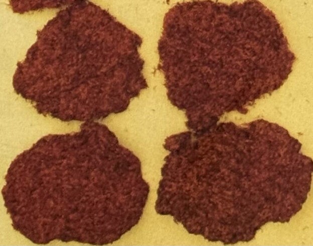 紅花から作った紅餅（べにもち）